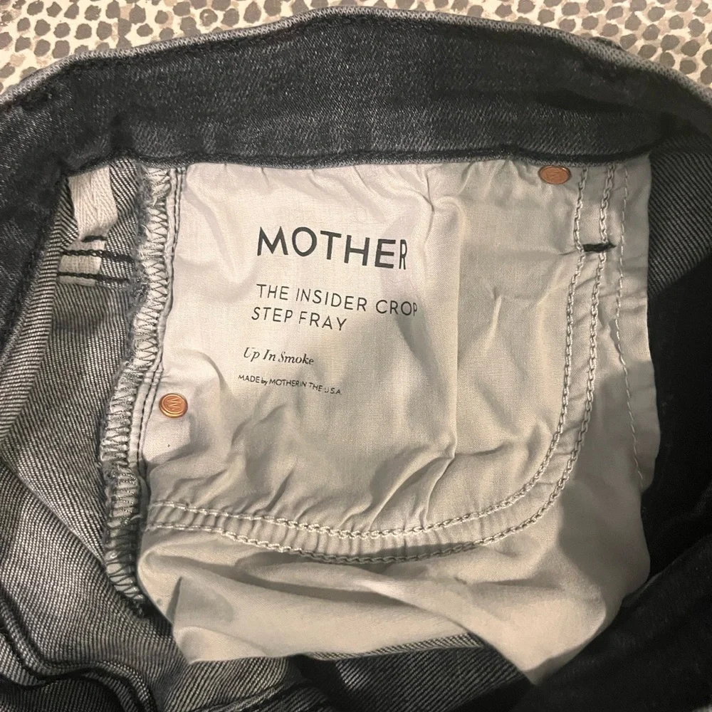 MOTHER Women's Ankle Crop Jeans - Faded Black/Grey - Picture 3 of 5